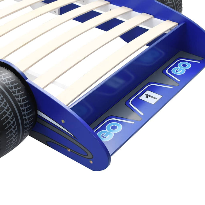 Children's Race Car Bed 90x200 cm Blue