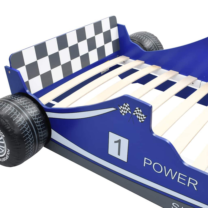 Children's Race Car Bed 90x200 cm Blue