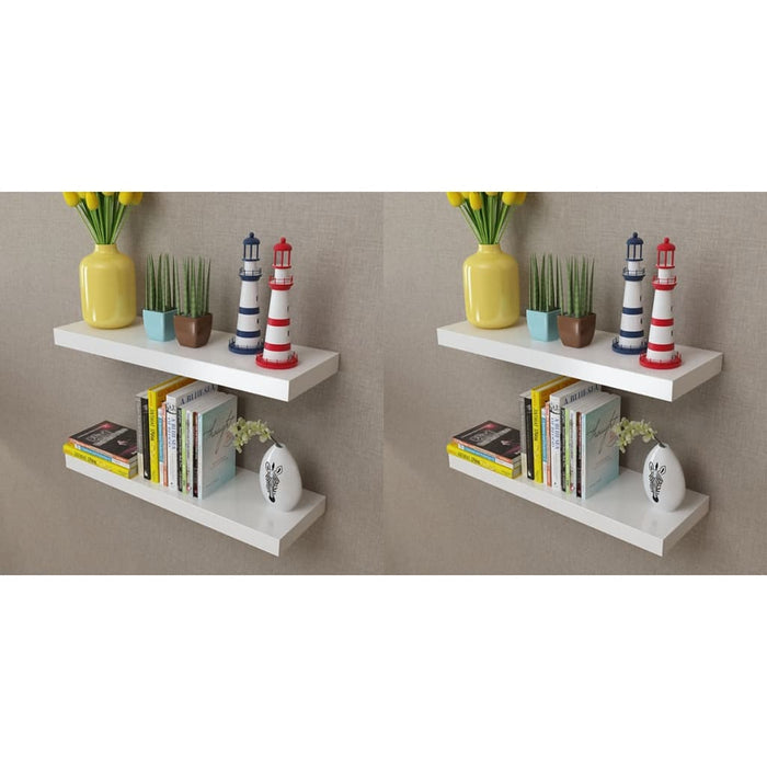 Wall Shelves 4 pcs White 60 cm