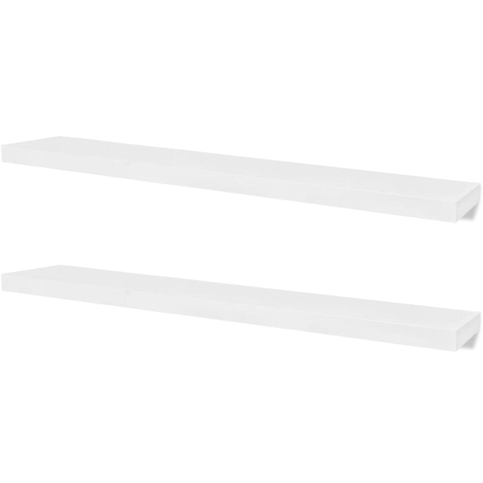 Wall Shelves 4 pcs White 120 cm