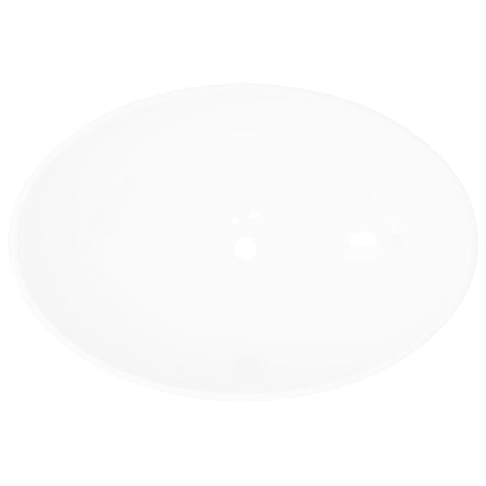 Luxury Ceramic Basin Oval-shaped Sink White 40 x 33 cm