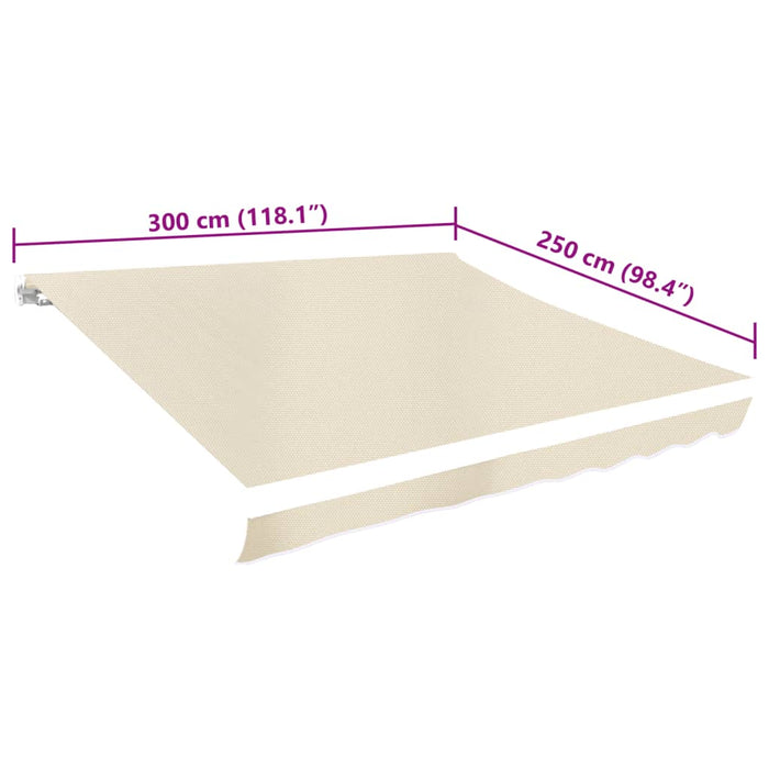 Parasolar Canvas Cream 3 x 2,5 m (cadru nu este inclus)