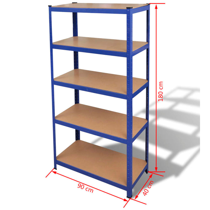 Storage Shelf Garage Storage Organizer Blue