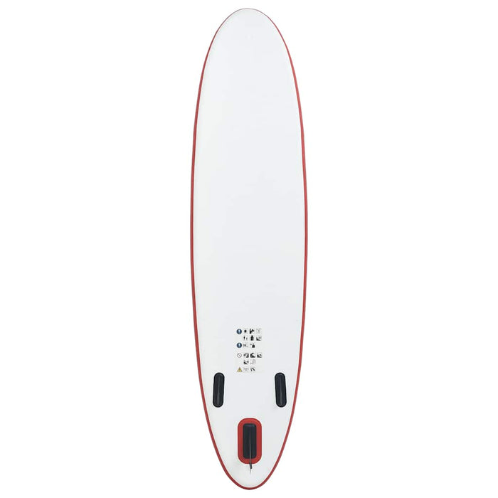 Stand Up Paddle Board Set SUP Surfboard Inflatable Red and White