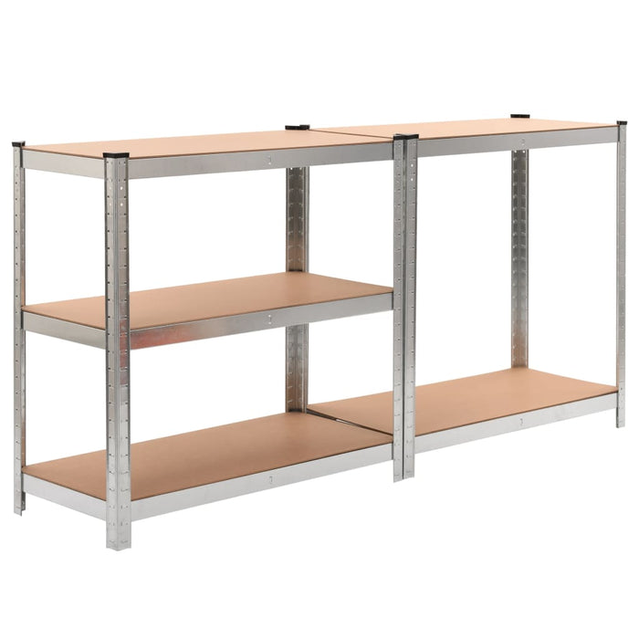 Storage Shelf Silver 2 pcs