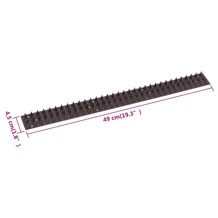 Bird Control Spikes 49 x 4.5 x 1.7 cm Set of 20