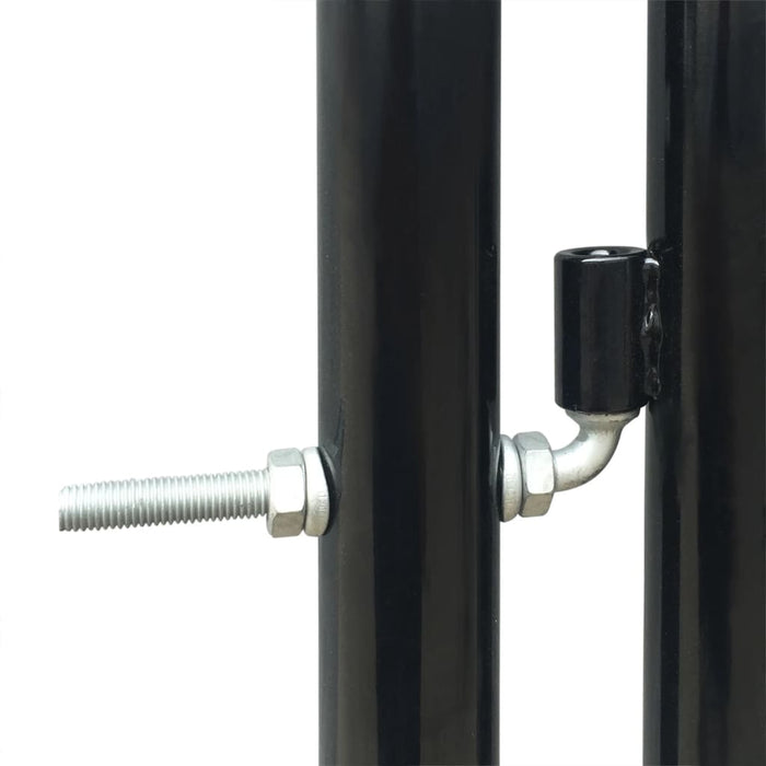 Black Double Door Fence Gate 300 x 225 cm