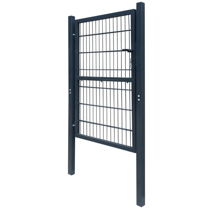 2D Fence Gate (Single) Anthracite Grey 106 x 210 cm