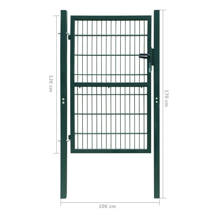 2D Fence Gate (Single) Green 106 x 170 cm