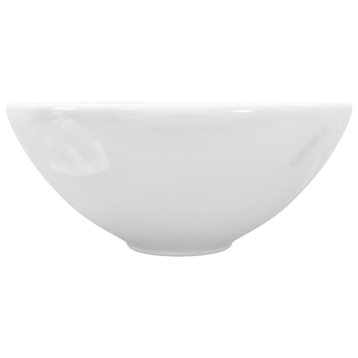 Ceramic Bathroom Sink Basin White Round