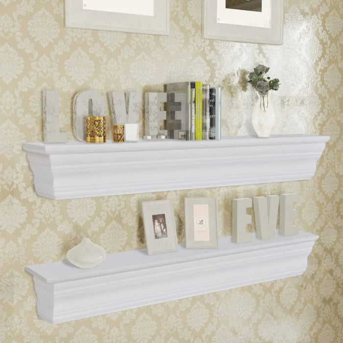 Wall Shelves Aaliyah 2 pcs White