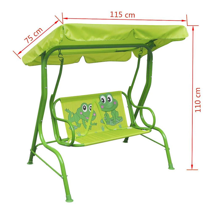 Kids Swing Seat Green