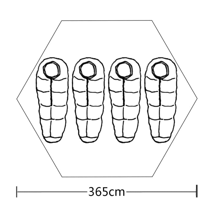 4-местна палатка Green