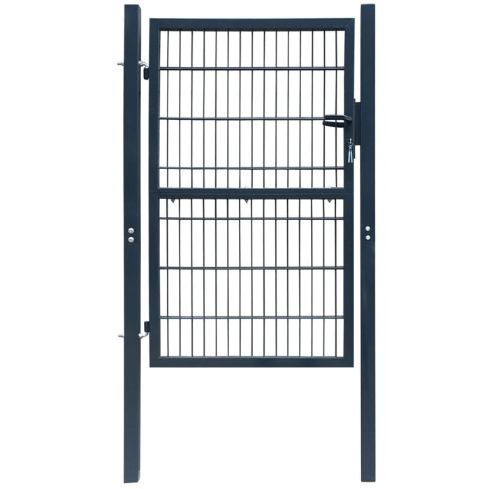 Fence Gate Steel 106x248 cm Anthracite