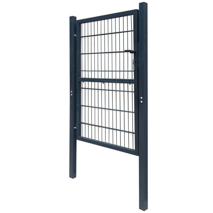 Fence Gate Steel 106x248 cm Anthracite