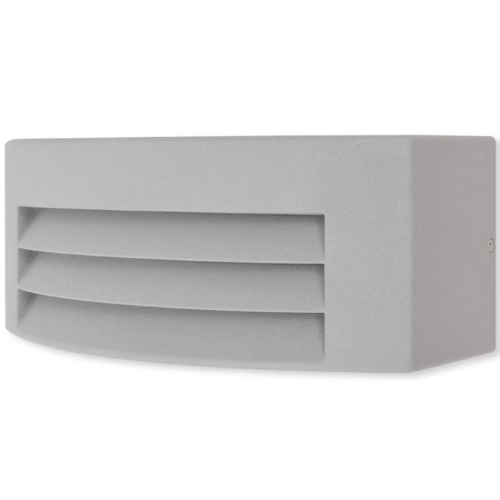 Outdoor Wall Light Grey Aluminium