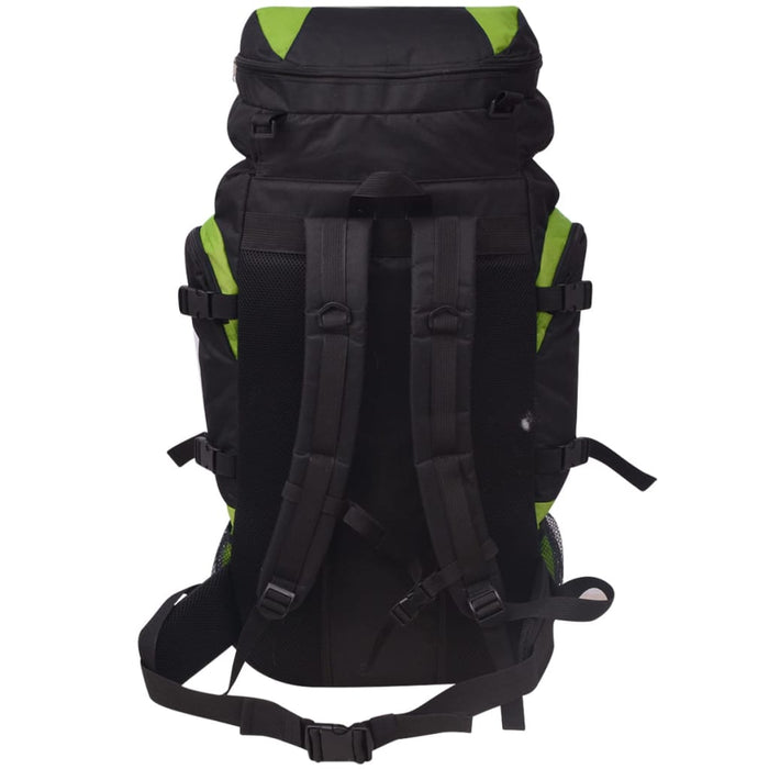 Rucsac de drumeție XXL 75 L Negru și Verde