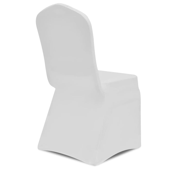 Stretch Chair Cover 4 pcs White