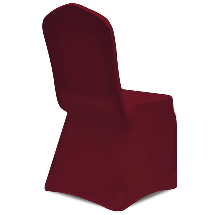 Stretch Chair Cover 4 pcs Bordeaux