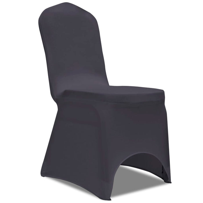 Stretch Chair Cover 6 pcs Anthracite