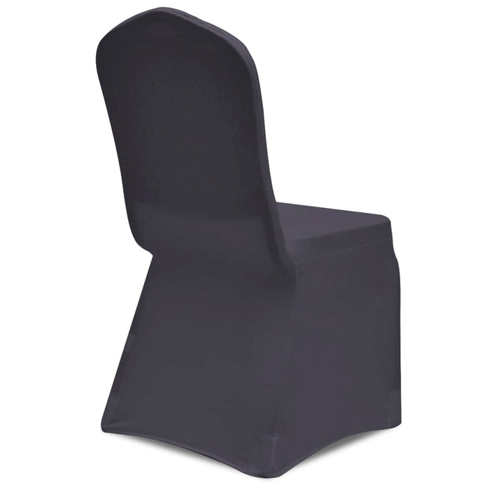 Stretch Chair Cover 6 pcs Anthracite