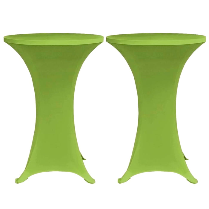 Stretch Table Cover 2 pcs 80 cm Green