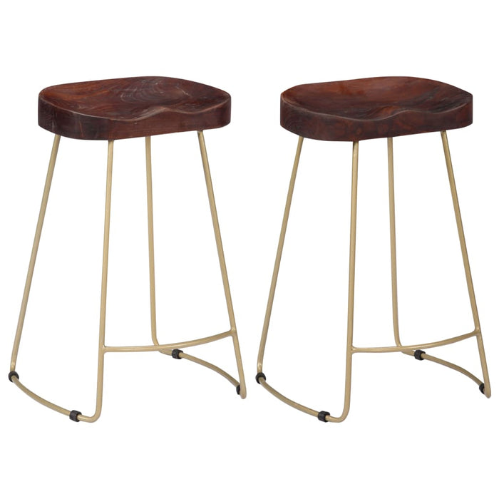 Gavin Bar Stools 2 pcs Solid Mango Wood