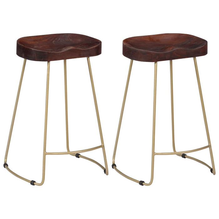 Gavin Bar Stools 2 pcs Solid Mango Wood