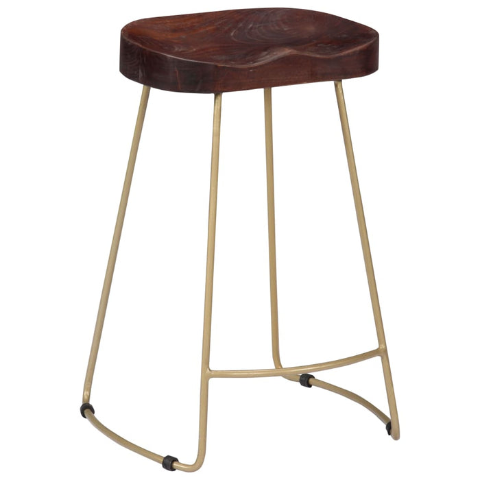 Gavin Bar Stools 2 pcs Solid Mango Wood