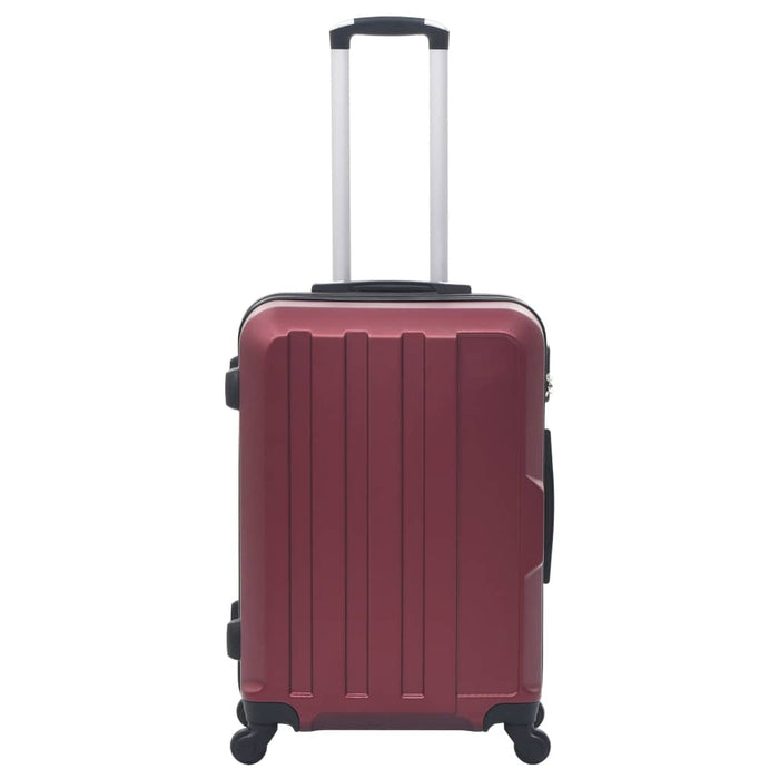 Hardcase Trolley Set 3 pcs Wine Red ABS