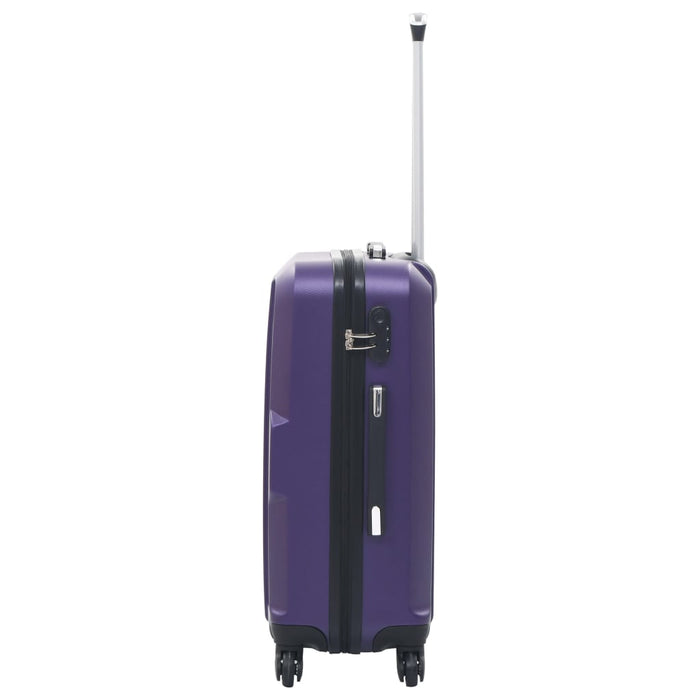 Hardcase Trolley Set 3 pcs Purple ABS