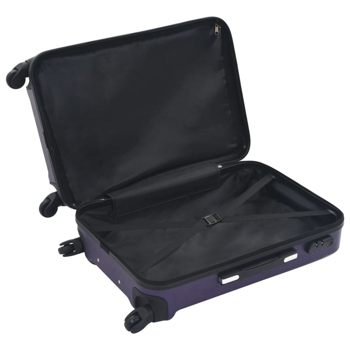 Hardcase Trolley Set 3 pcs Purple ABS