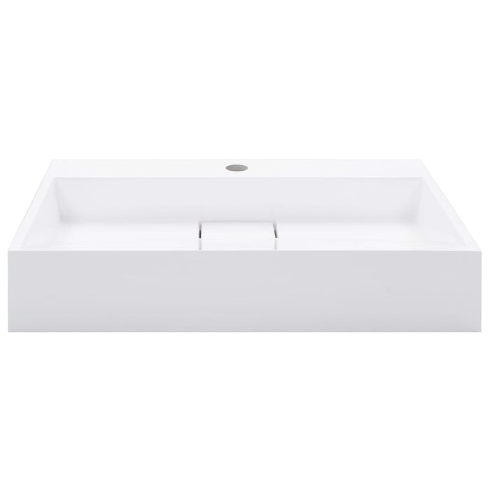 Wash Basin 60x38x11 cm Mineral Cast/Marble Cast White