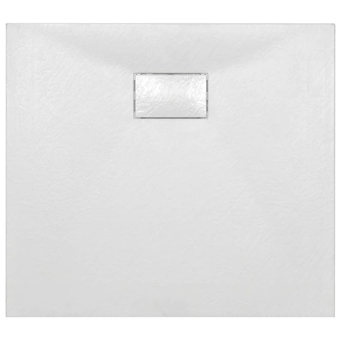 Shower Base Tray SMC White 90x80 cm