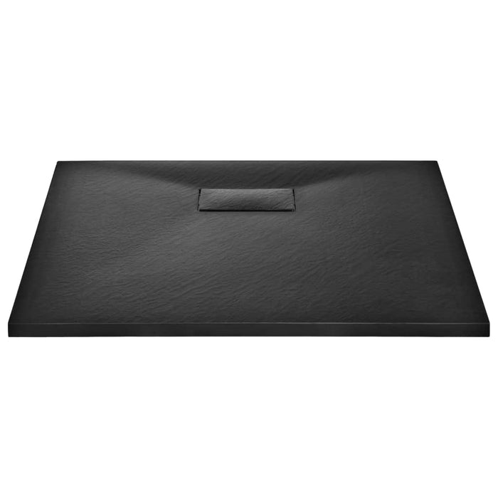 Shower Base Tray SMC Black 90x80 cm