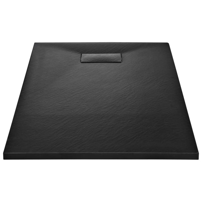 Shower Base Tray SMC Black 120x70 cm