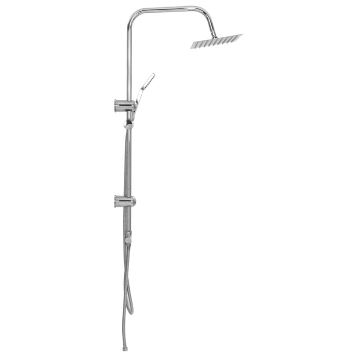 Dual Head Shower Set with Hand Shower Stainless Steel