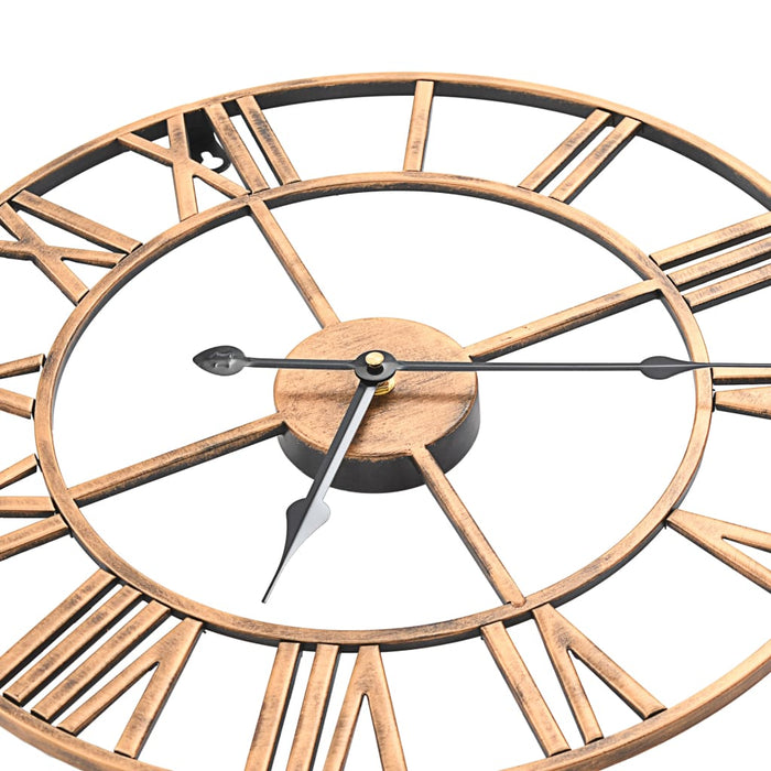 Wall Clock Metal 40 cm Golden