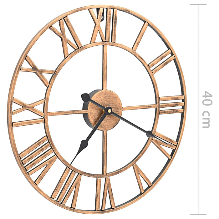 Wall Clock Metal 40 cm Golden