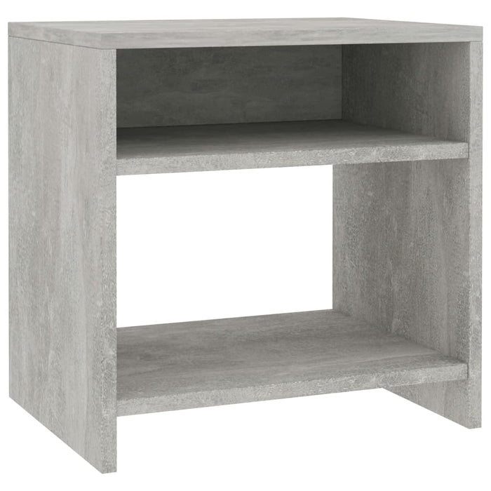 Bedside Cabinet Concrete Grey 40x30x40 cm Engineered Wood