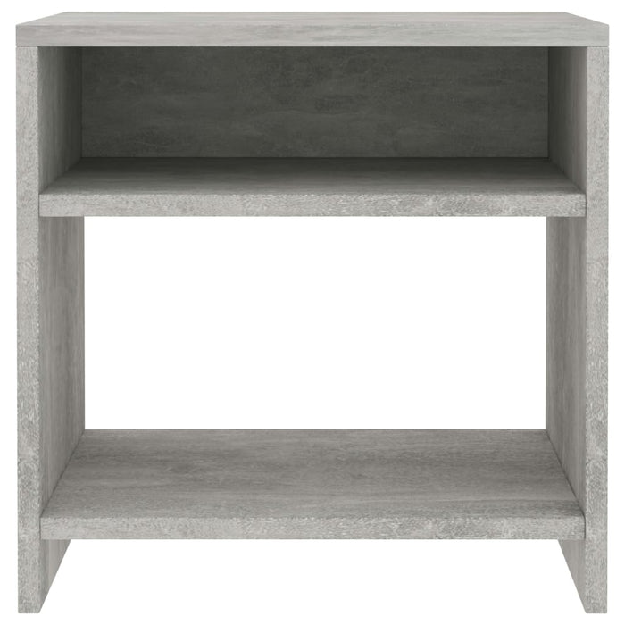 Bedside Cabinet Concrete Grey 40x30x40 cm Engineered Wood