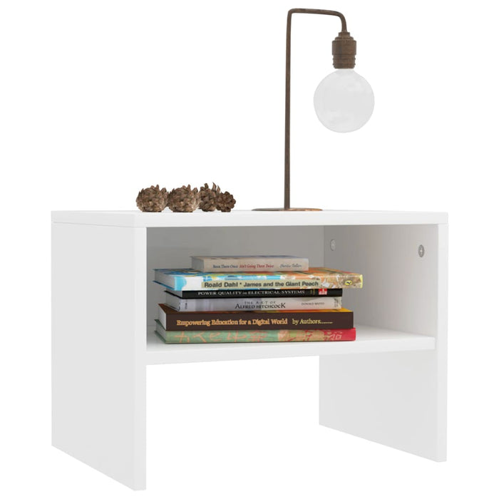 Bedside Cabinet White 40x30x30 cm Engineered Wood