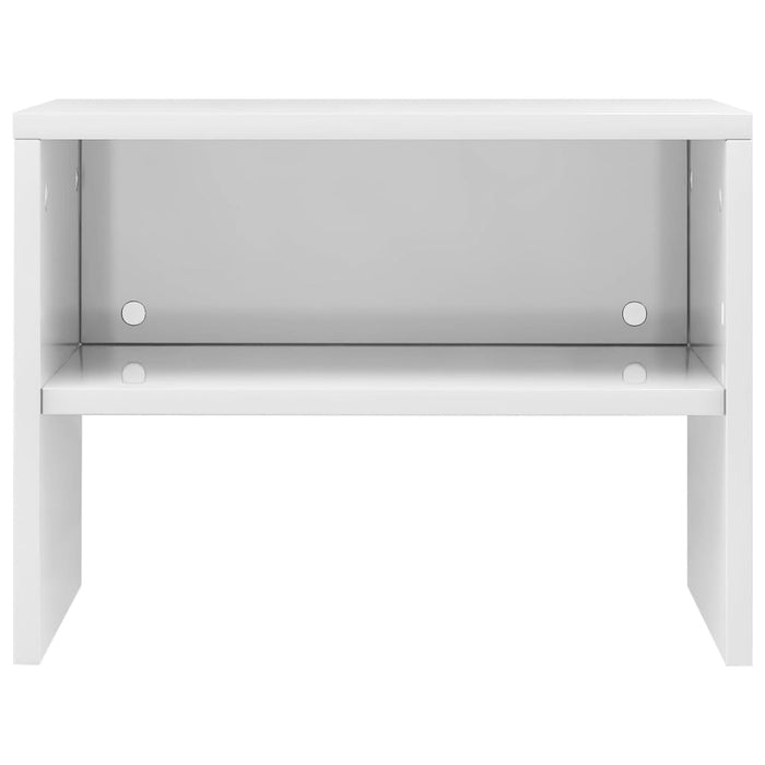 Bedside Cabinet High Gloss White 40x30x30 cm Engineered Wood