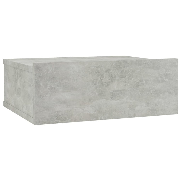 Floating Nightstand Concrete Grey 40x30x15 cm Engineered Wood