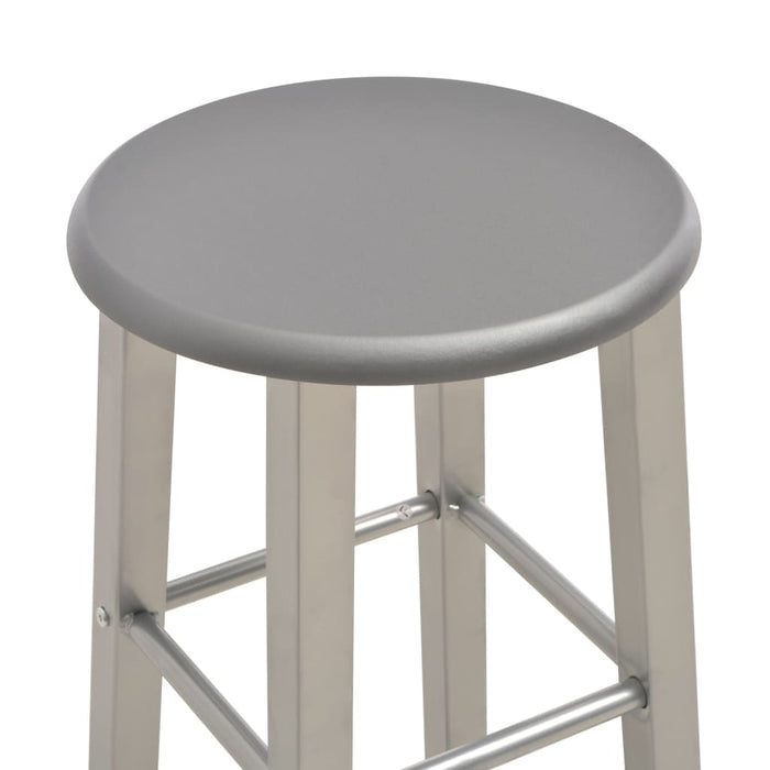 Bar Stools 2 pcs Anthracite MDF