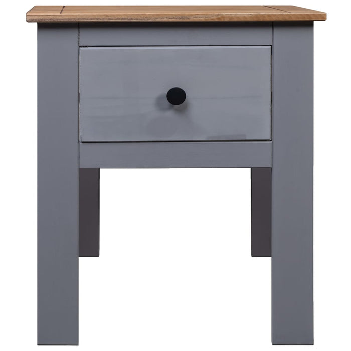 Bedside Cabinet Grey 46x40x57 cm Pine Panama Range