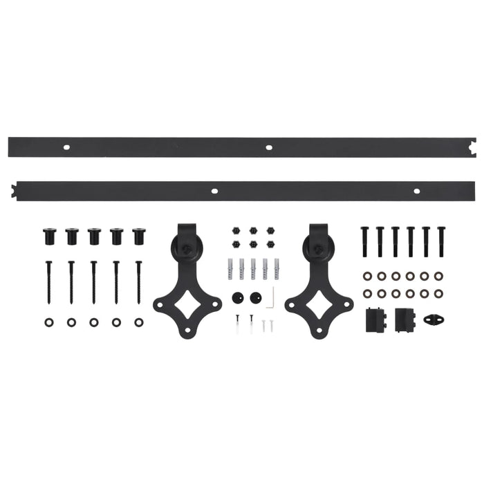 Sliding Door SKIEN Hardware Kit 183 cm Steel Black