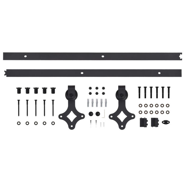 Sliding Door SKIEN Hardware Kit 200 cm Steel Black