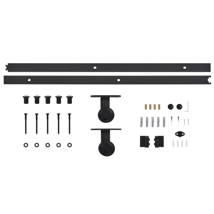 Sliding Door SKIEN Hardware Kit 183 cm Steel Black