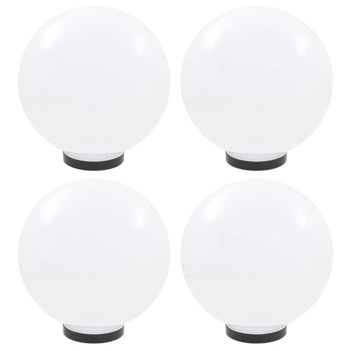 LED Bowl Lamps 4 pcs Spherical 30 cm PMMA